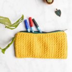 Stiftemäppchen aus Baumwolle | Gelb